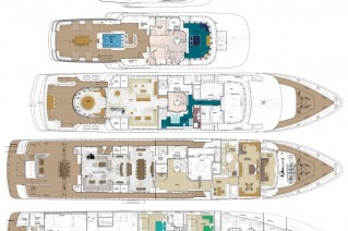 Superyacht TITANIA -  Layout
